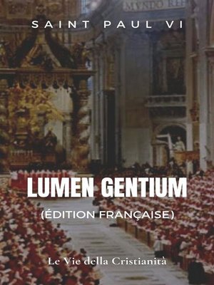 cover image of Lumen gentium (Édition française)